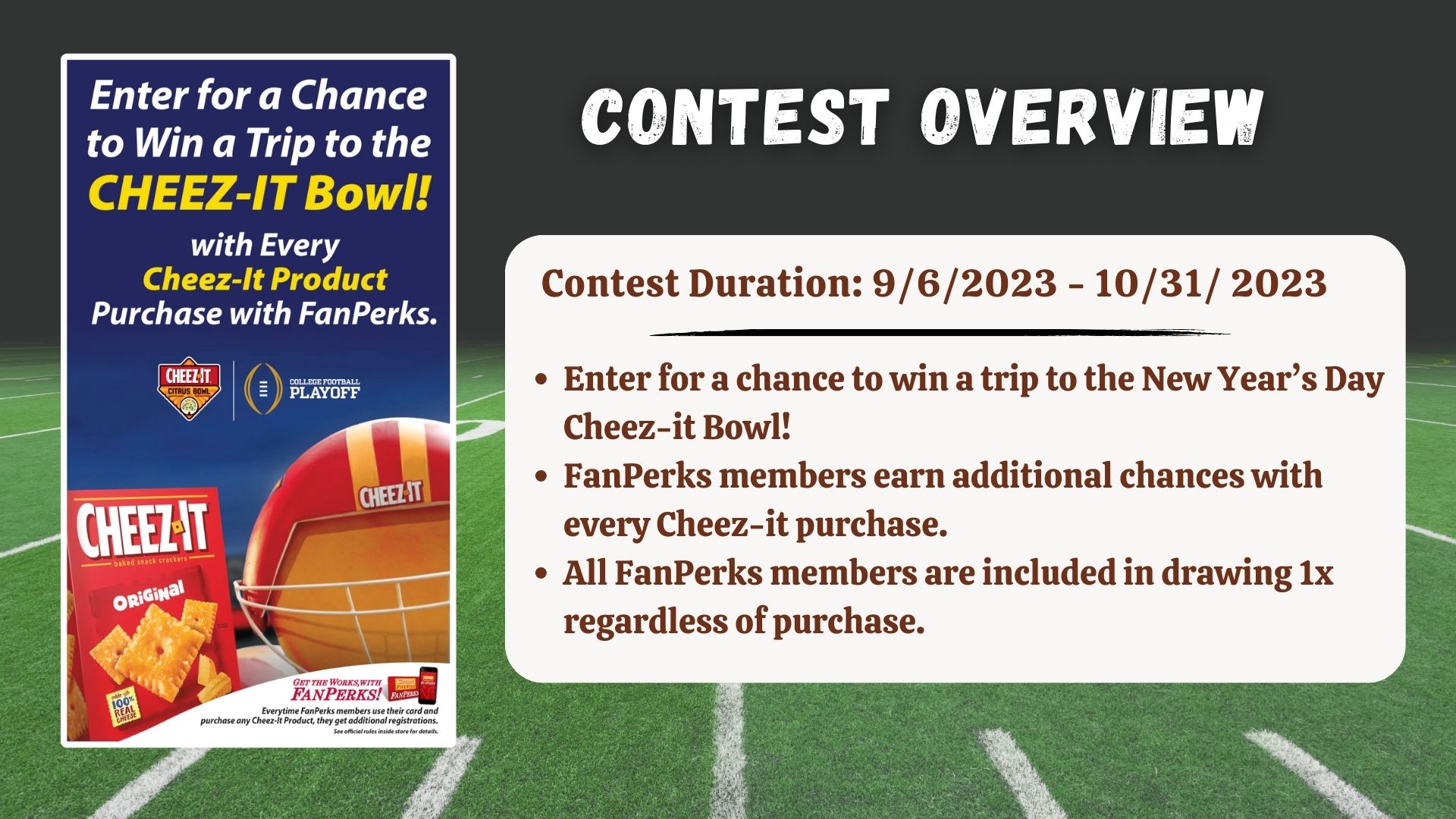 Cheezit Bowl Contest Overview FiveStar